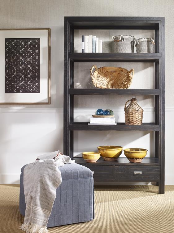 Dawson Bookcase - Black Rustic