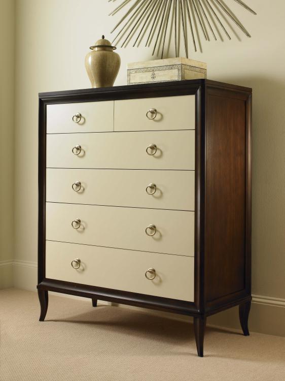 Tribeca Tall Drawer Chest - Tribeca/Cream (Ring Pull)