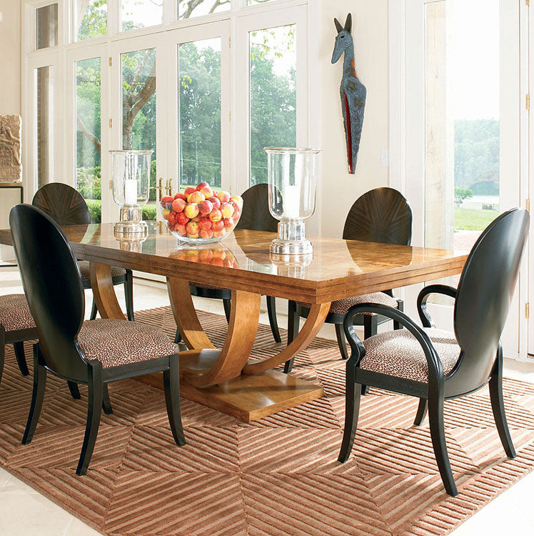 Omni Large Rectangular Dining Table (Cluster Maple) - Sable