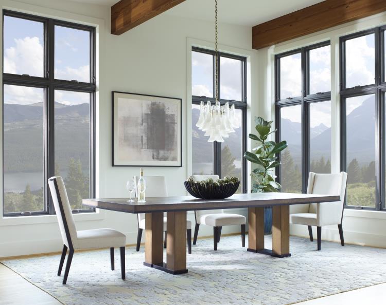 Mesa Pacific 119" Dining Table - Napa Cerused/Melange