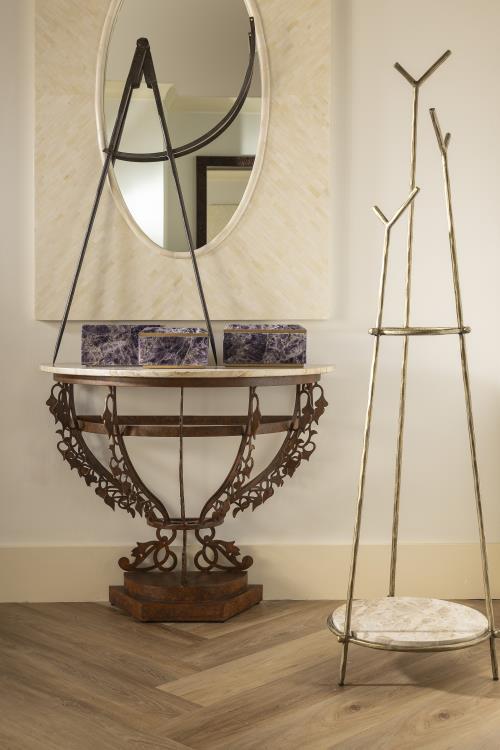 Venetian Demilune Console