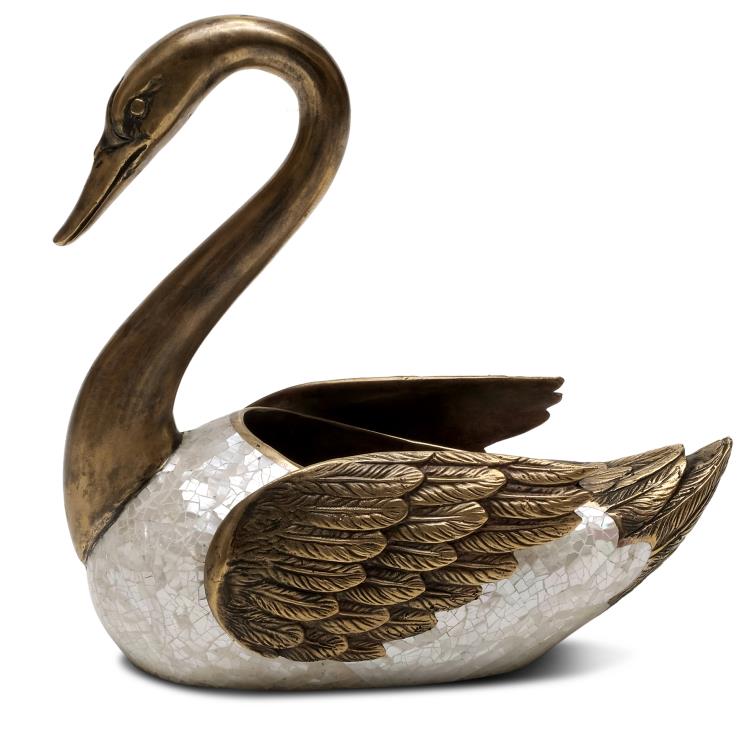 Mother Of Pearl Swan
