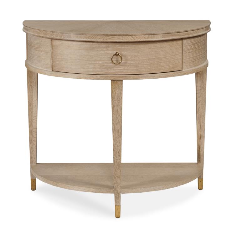 Maison '47 Demilune Nightstand - Blonde Cerused