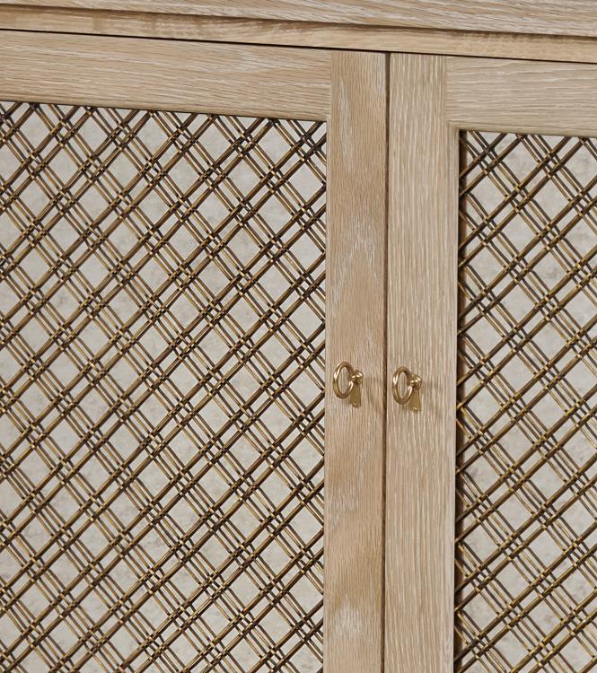 Maison '47 Mesh Front Sideboard - Blonde Cerused