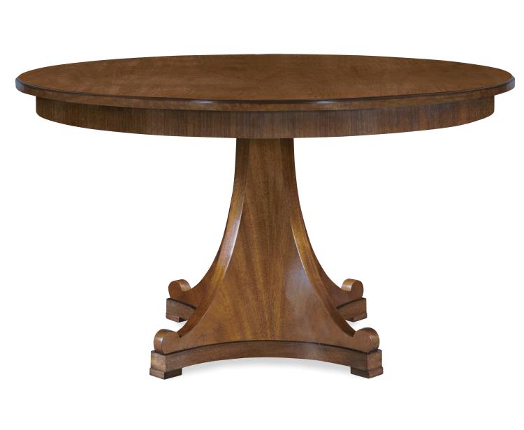 Dawning 54" Quad-Pedestal Round Dining Table - City Light