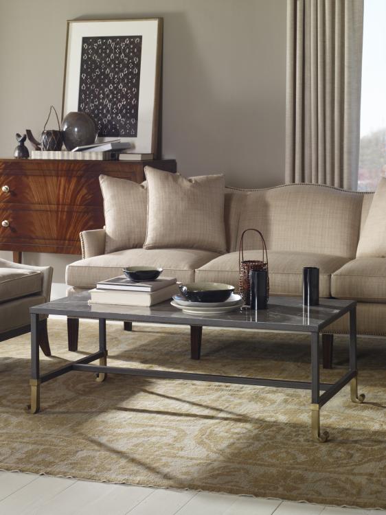 Calliope Cocktail Table With Stone Top