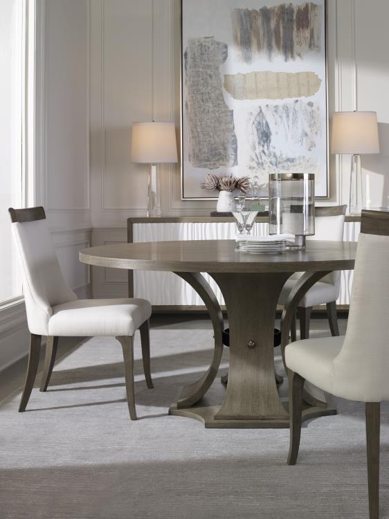 Sanford 64" Round Dining Table - Greige