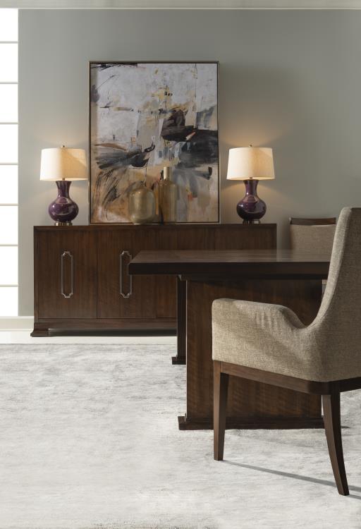 Manning Rectangular Dining Table - Brunette