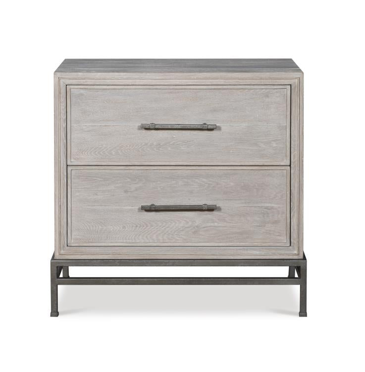 Benton Nightstand - White Rustic