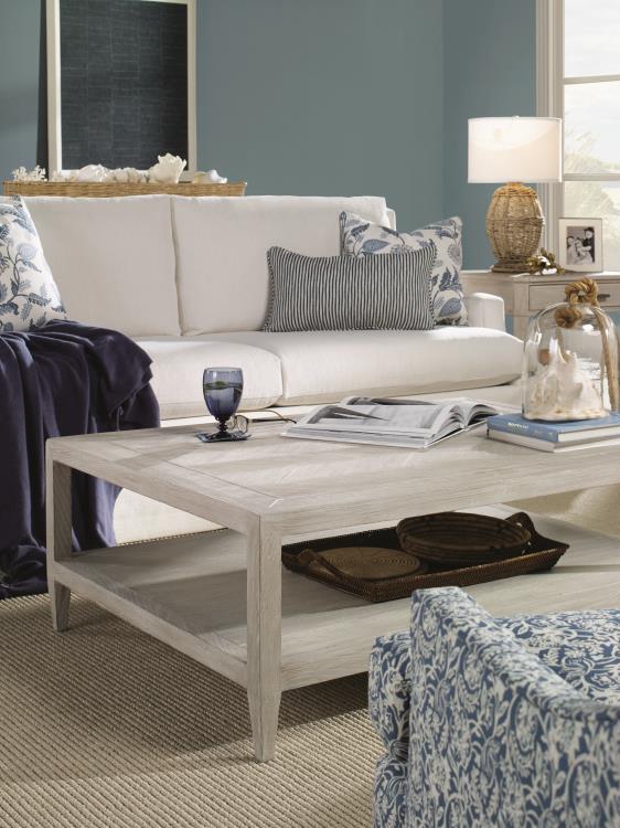 Dalton Cocktail Table - White Rustic