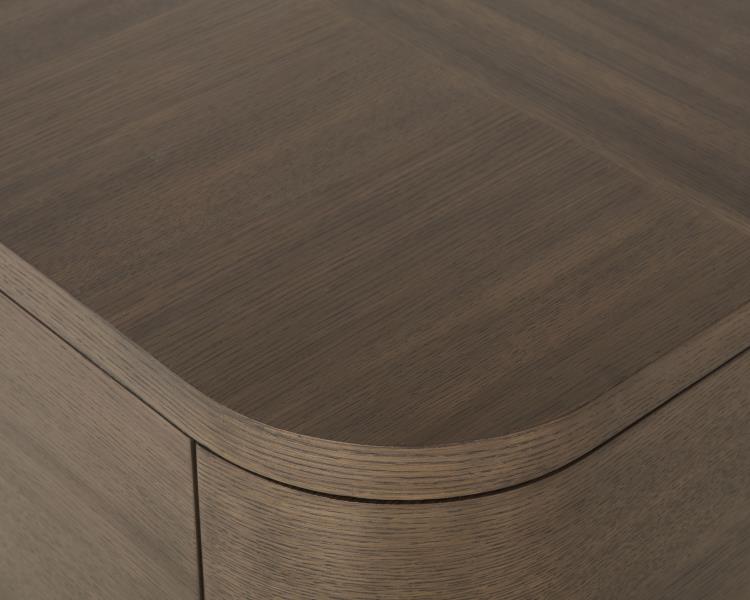 Carino Two Drawer Nightstand - Cocoa