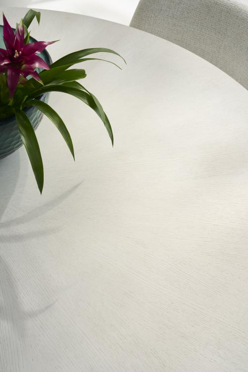Carino 64" Round Dining Table - Frost