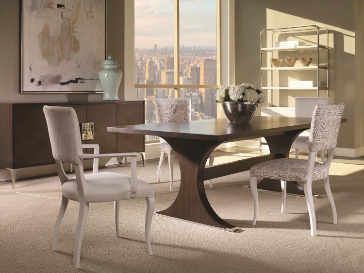 Aria Rectangular Dining Table - Brownstone