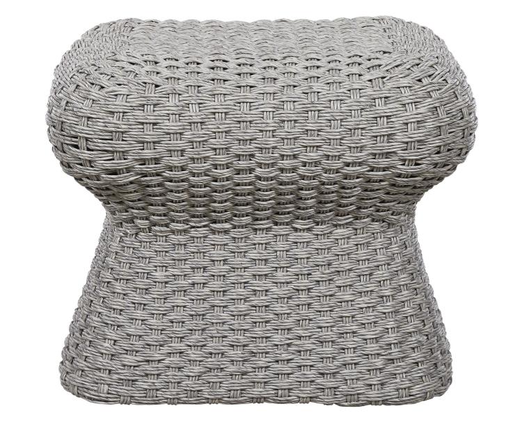 Warren Outdoor Ottoman - Grey