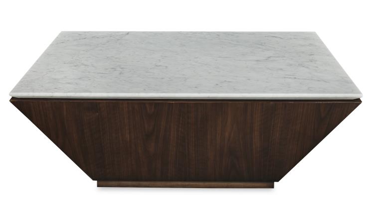 Compositions Cocktail Table With Marble Top