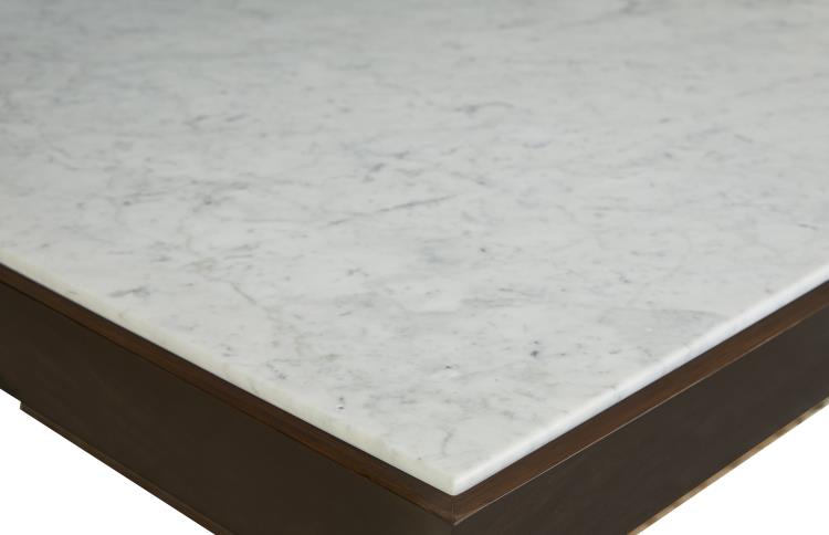 Compositions Cocktail Table With Marble Top