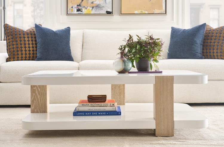 Cadence Cocktail Table - Sand Cerused