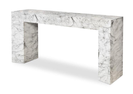 Cadence Console Table - Faux Marble