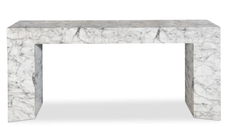 Cadence Console Table - Faux Marble