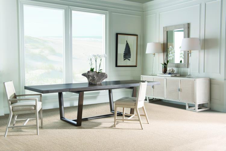 Hatteras Rectangular Dining Table-Mink Grey