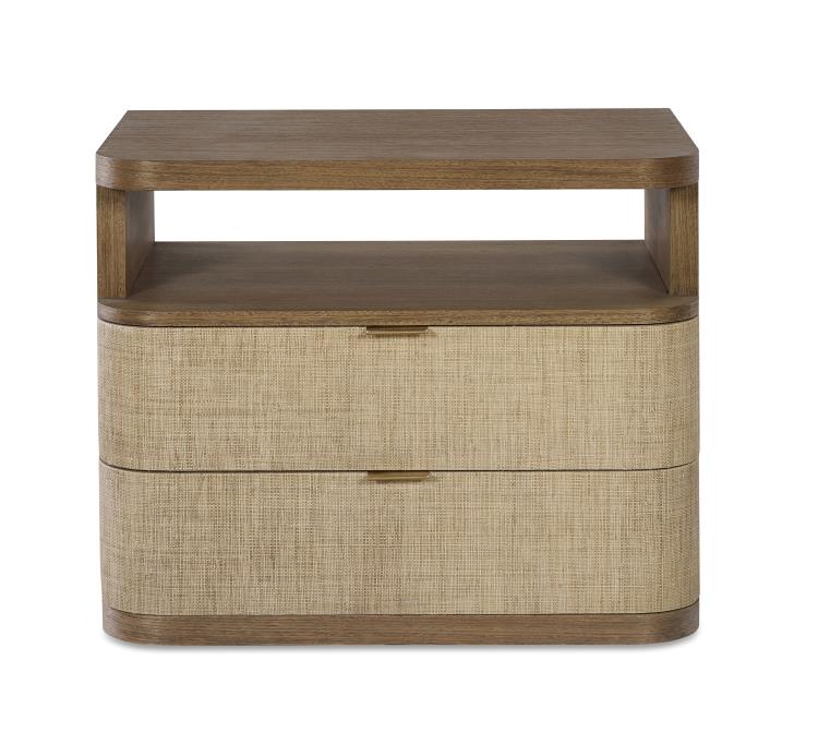 Cruz Two Drawer Large Nightstand