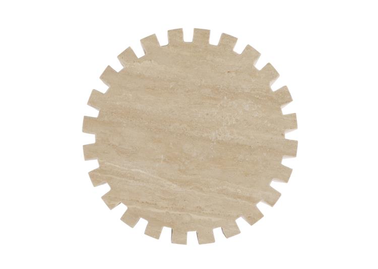 Abruzzi Spot Table - Travertine