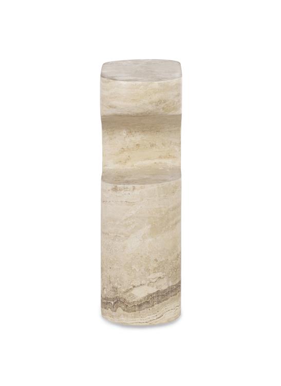 Bernini Accent Table - Travertine