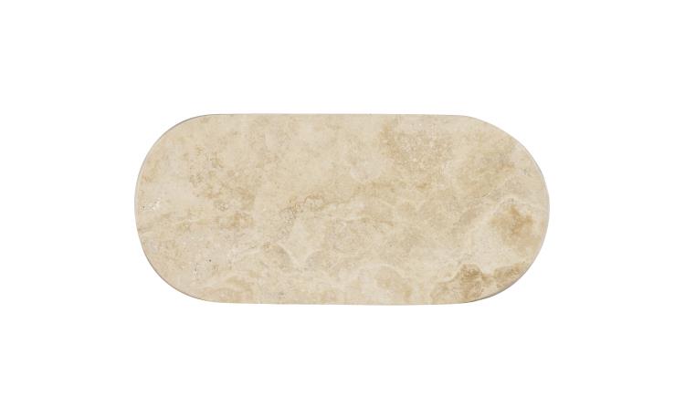 Bernini Accent Table - Travertine