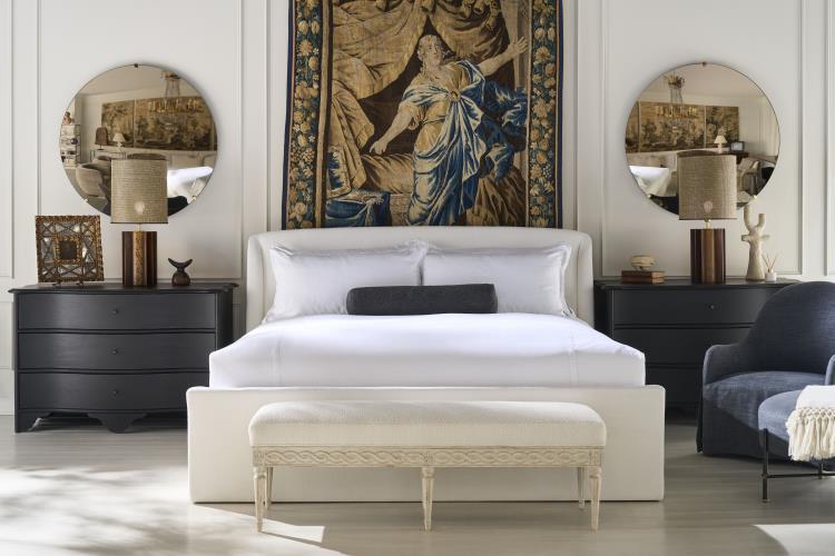Saint Germain Sleigh Bed - King 6/6 - Cream
