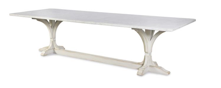 Lucca Ii 96" Dining Table - Marble Top