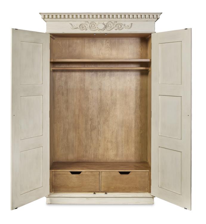 Fountainebleau Wardrobe - Swedish Aged Cream