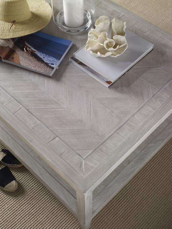 Dalton Cocktail Table - White Rustic