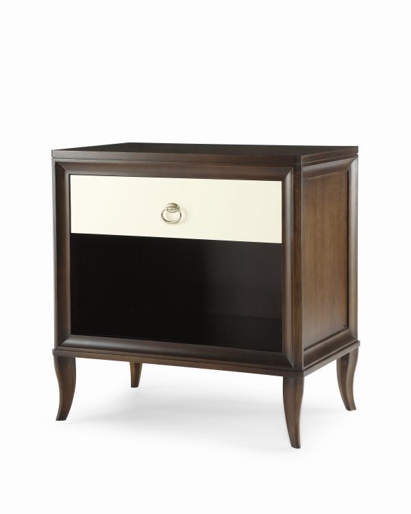Tribeca Single Drawer Nightstand - Tribeca/Cream (Ring Pull)