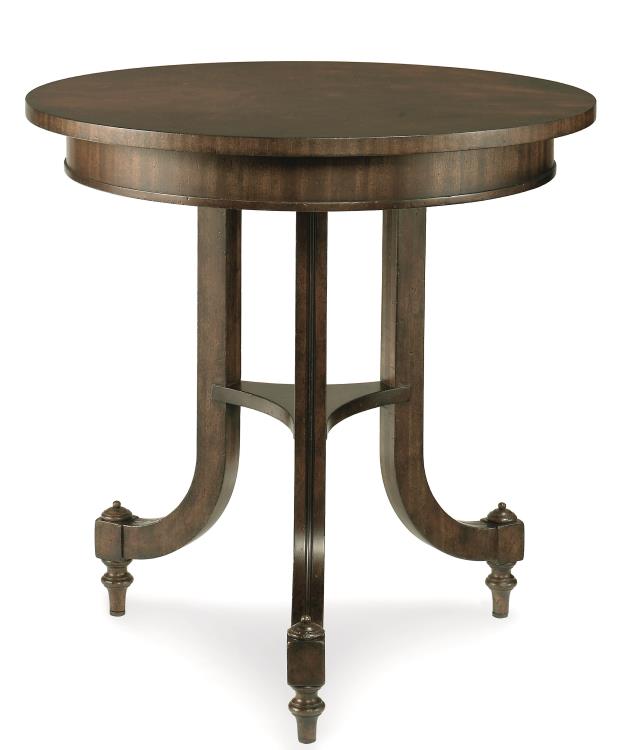 Chelsea Club Swan Walk Lamp Table - Cognac