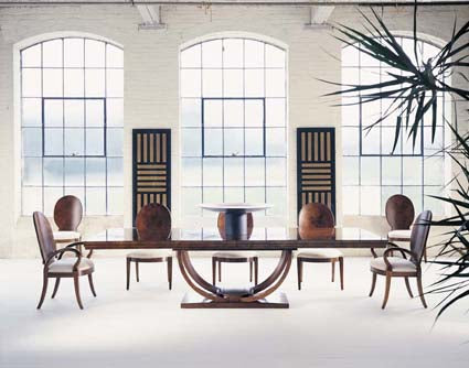 Omni Large Rectangular Dining Table (Cluster Maple) - Sable