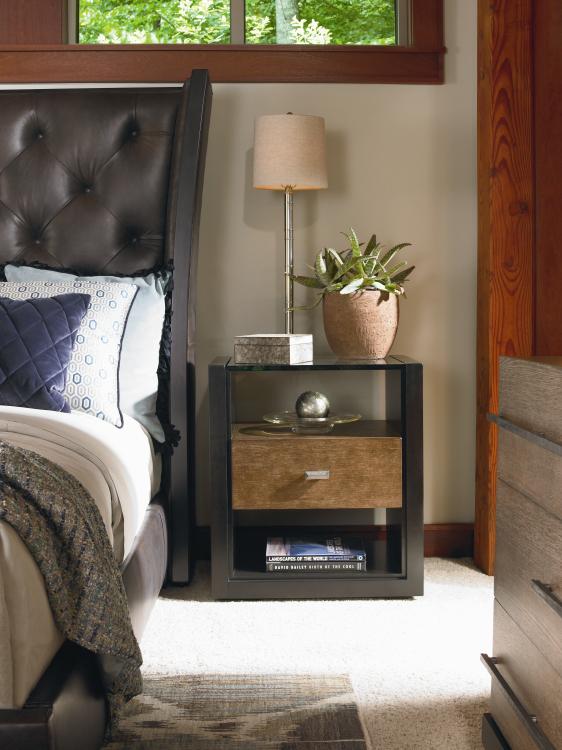 Mesa Hallam Nightstand - Melange/Napa Cerused