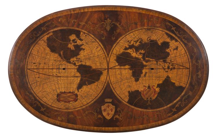 Map Partner's Oval Desk