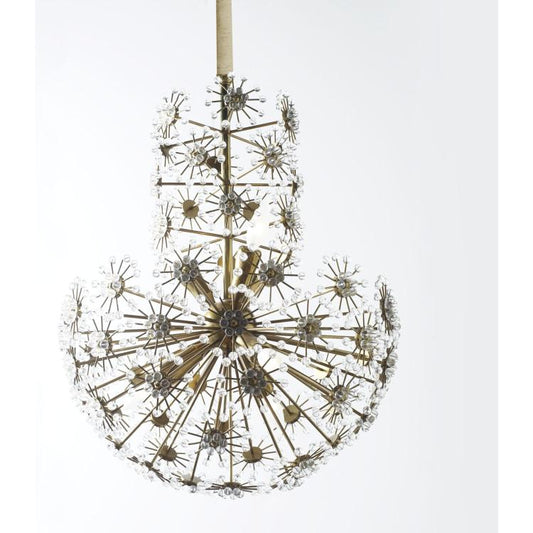 Soft Brass Chandelier Crystal Beading