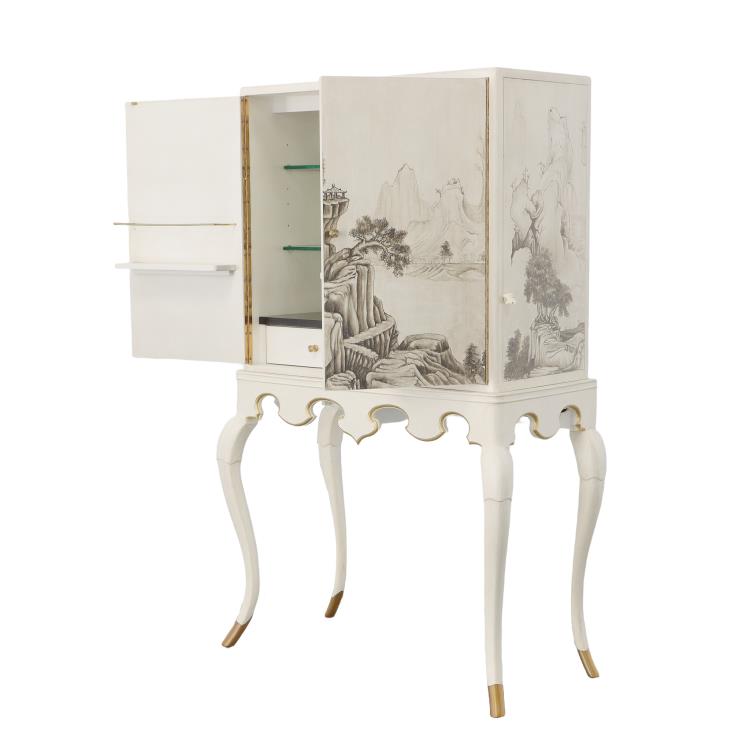 Lacca Veneziana Bar Cabinet