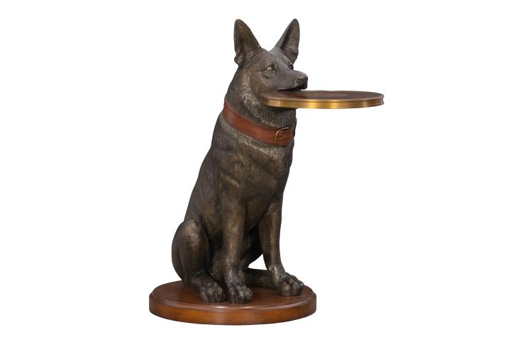 German Shepherd Accent Table