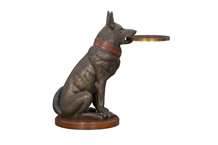 German Shepherd Accent Table