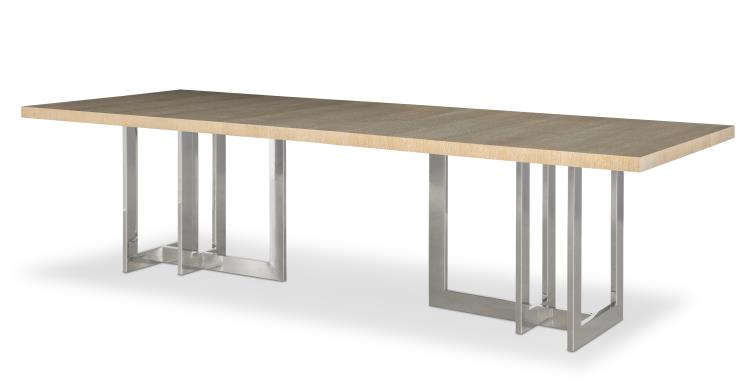 Milan Oak Dining Table - Blonde Cerused