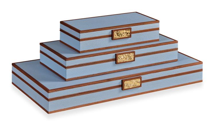 Light Blue Stacking Boxes
