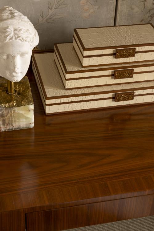 Cream Stacking Boxes
