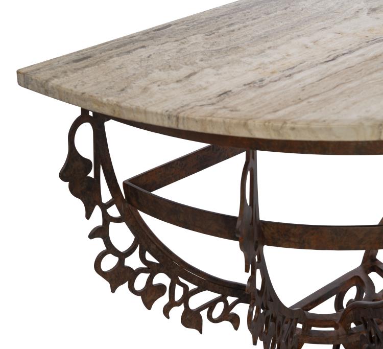 Venetian Demilune Console