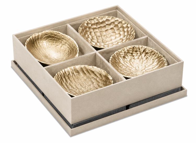 Celestial Hammered Decorative Bowls