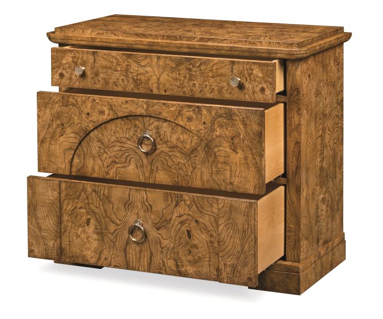 Vienna Biedermeier Burl Chest