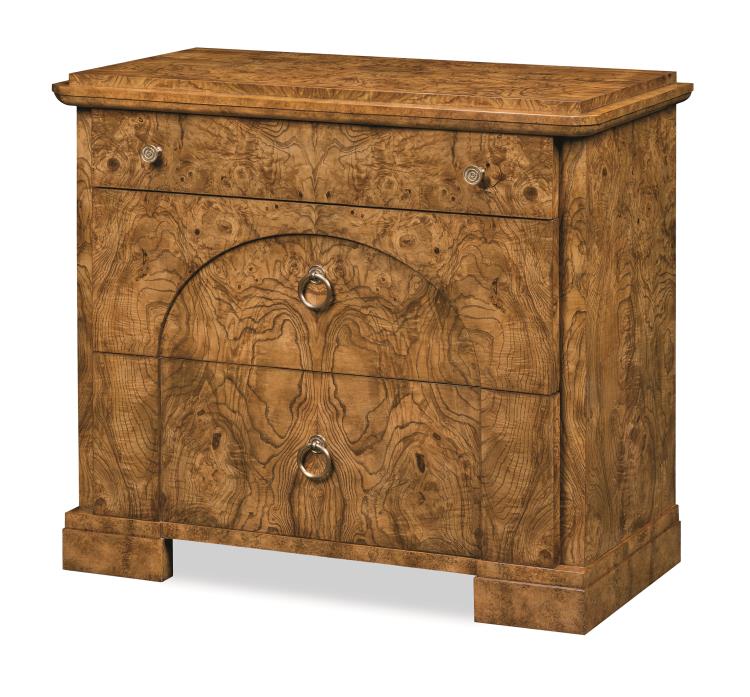 Vienna Biedermeier Burl Chest