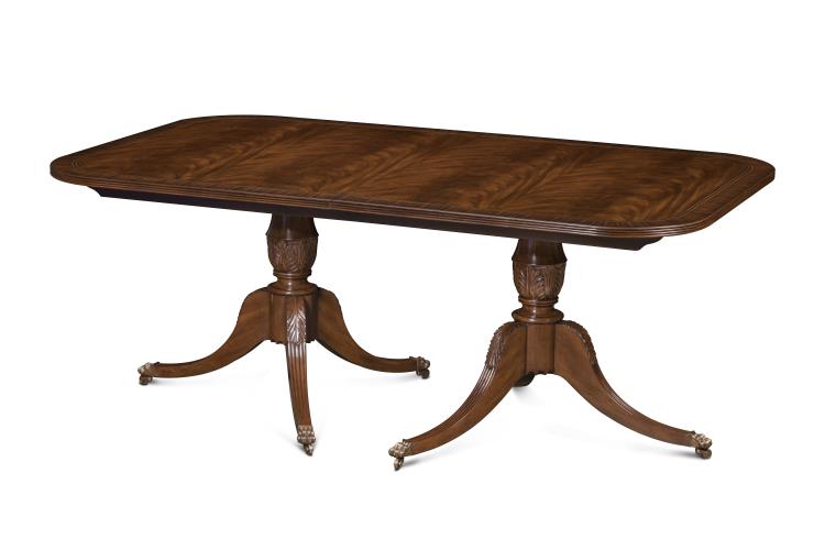 Bleached Reeded Dining Table