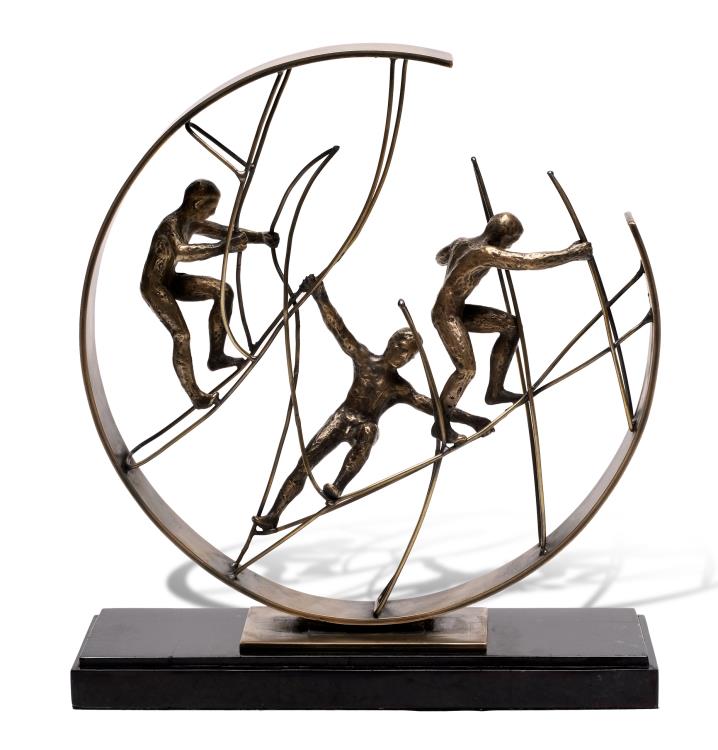 Dynamic Climbers Sculpture